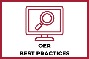 OER Best Practices button