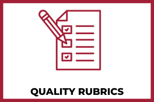 Quality Rubrics button