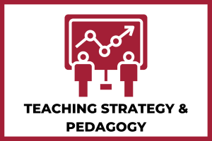 teaching strategy and pedagogy button